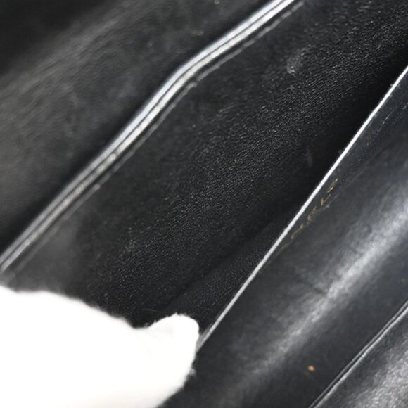 CHANEL Chocolate Bar 2.55 Chain Shoulder Bag Leather Black GHW France 683RL251 - Picture 9 of 15